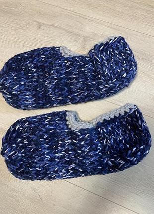 Теплі капці, сліди, слідки, шкарпетки, вʼязані, чоловічі, жіночі, дитячі, домашнє взуття