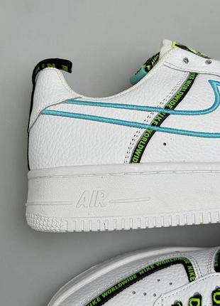 Nike air force 1 '07 prm worldwide pack white sky 3