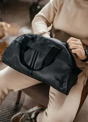 Спортивна шкіряна фітнес сумка puma, сумка чоловіча жіноча в спортзал пума
