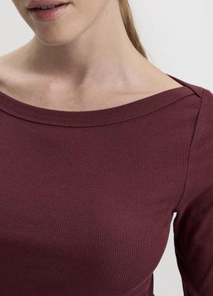 Лонг рубчик марсала zara
