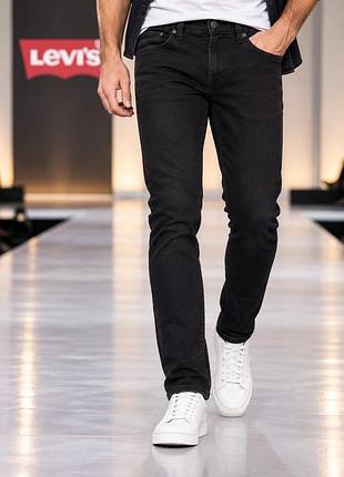 Джинси чоловічі levi's чорні, розмір s (w29/l32), стрейч-котон