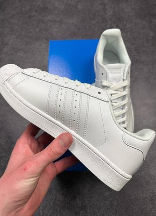 Adidas superstar classic all white 6