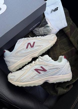 204l cream / burgundy