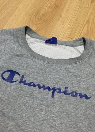 Жіночий світшот з карманами champion cірий с-м розмір