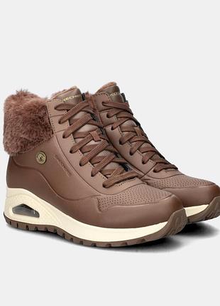 Новые кожаные ботинки черевики skechers