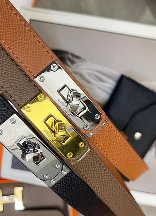 Тонкий женский ремень hermès l