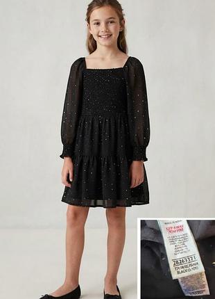 Сукня чорна з люрексом/блискітками, бренду m&s (marks & spencer)