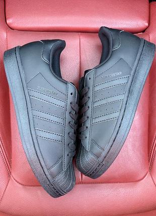 Adidas superstar classic all black