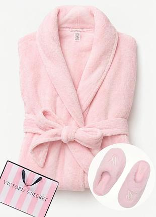 Подарочный набор халат и тапки виктория сикрет victoria's secret оригинал