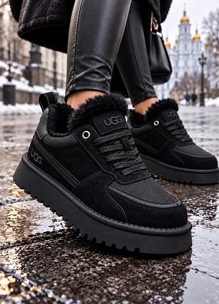 Жіночі кросівки ugg lowmel black 35-41 зимні угги женские чорные, теплые удобные  ugg