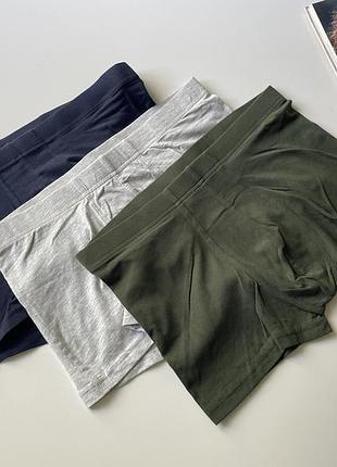 3 шт набір чоловічих боксерів труси h&m