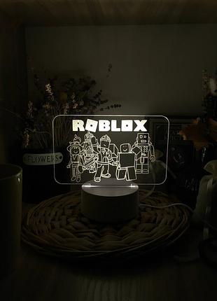 Іграшка-нічник roblox монохромний usb