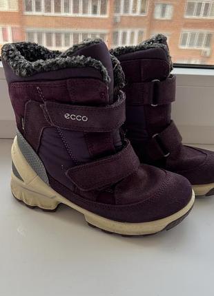 Зимние ботинки ecco snow mountain (с мембраной gore-tex).