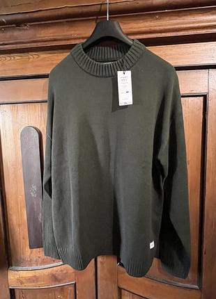 Новый мужской зеленый свитер jack&amp;jones xl