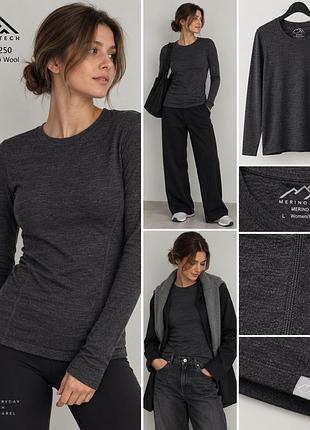 Новый термолонгслив merino.tech merino 250 • 100% superfine merino wool • l