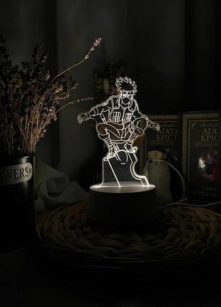 Нічник какаші 3d монохромний
