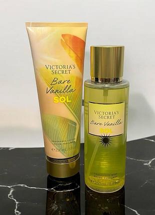 Парфумований набір для догляду за тілом victoria's secret bare vanilla sol