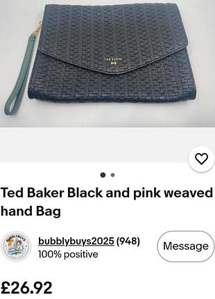 Клатч жіночий ted baker чорний 7