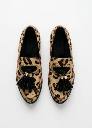 Леопардові лофери трендові 37 розмір asos