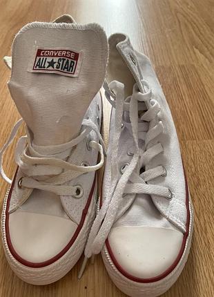Кеди жіночі converse all star білі