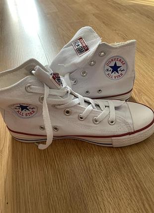 Кеди жіночі converse all star білі 2