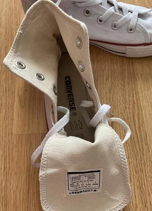 Кеди жіночі converse all star білі 3