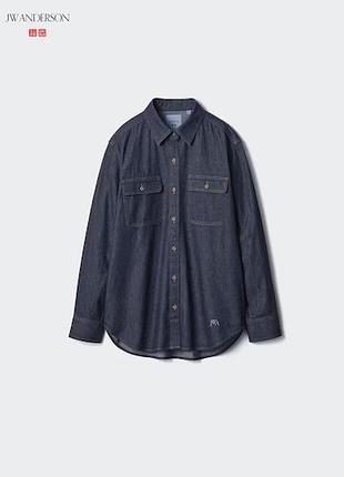Джинсова сорочка колаборація uniqlo and jw anderson