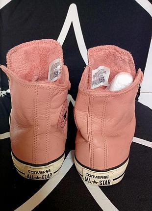 Кеды высокие на меху converse 4