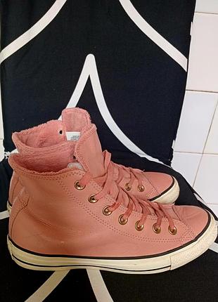 Кеды высокие на меху converse 3