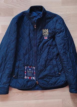 Куртка чоловіча morris stockholm trenton quilted jacket темно-синя