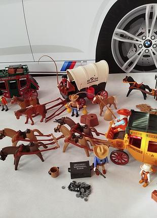 Playmobil наборы вестерн винтаж. кареты, дилижансы.