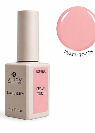 Топ камуфлирующий atica peach touch top coat (персиковый, без липкого слоя), 15ml