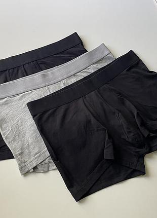 3 шт набір чоловічих боксерів труси h&m