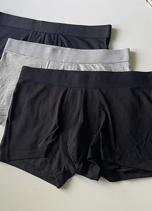 3 шт набір чоловічих боксерів труси h&m 4