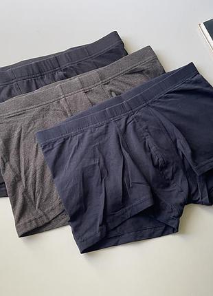 3 шт набір боксерів труси чоловічі h&m