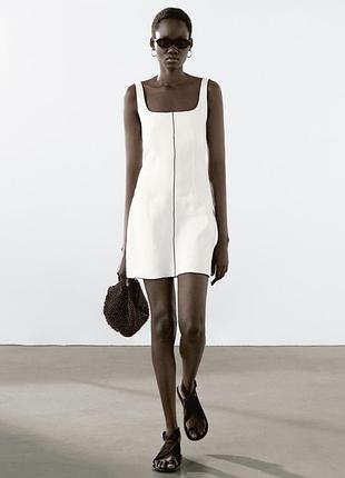 Коротка сукня жіноча massimo dutti біла