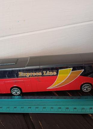 Металева модель моделька міський автобус teamsterz street kingz city coach express line машина машинка