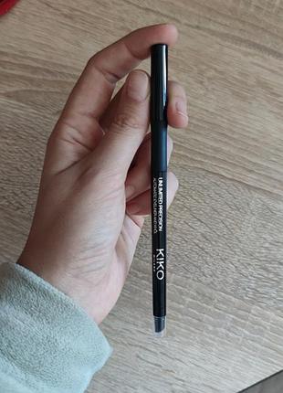 Подводка для глаз и кайал kiko milano lasting precision automatic eyeliner and khol