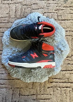 New balance 650 black red кроссовки 2