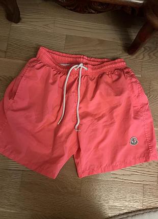 Шорти moncler (коралові / рожеві),