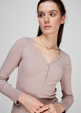 Лонгслів жіночий guess пудровий