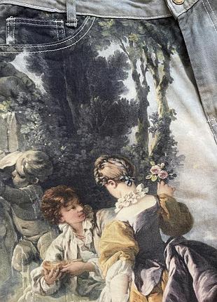 Джинсы с рисунком «ренессанс». 2