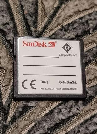 Карта памяти 1 гб sandisk b5 4.19/12.7 compactflash cf compact flash сандиск sdcfj 2