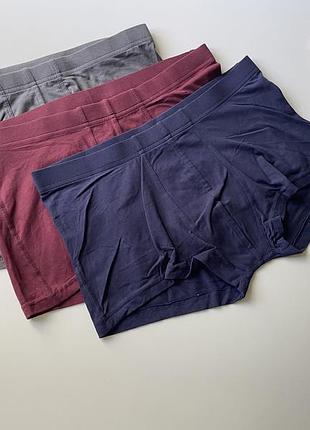 3 шт набір боксерів труси чоловічі h&m