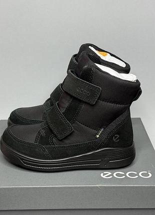 Дитячі шкіряні черевики ecco urban snowboarder 29,30,31,32р чоботи екко хлопчику дівчинці дутики