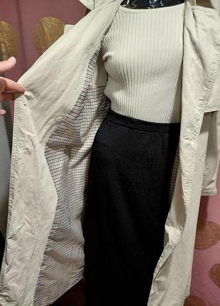 Тренч плащ zara базовый 5