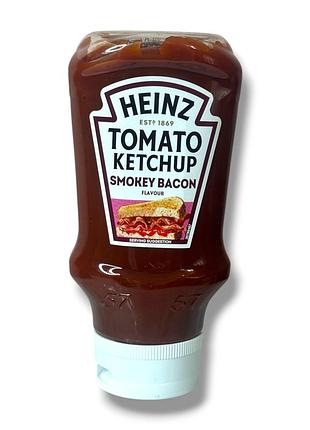 Кетчуп томатный со вкусом копченого бекона heinz tomato ketchup smokey bacon flavour 400 мл / 460 г