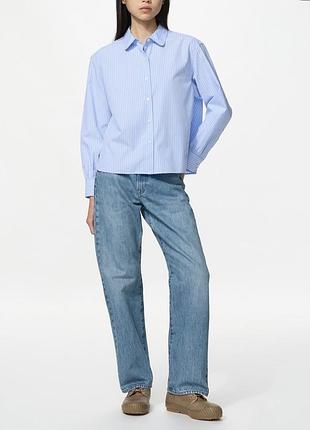 Жіночі джинси uniqlo x jw anderson straight jeans блакитні, розмір 26
