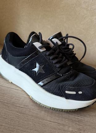 Шкіряні кросівки converse на дівчинку 35р