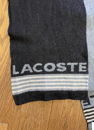 Вовняний шарф lacoste 2